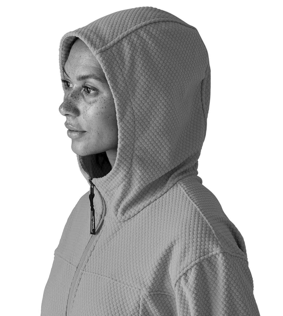 Patagonia W Jacket Textured Fleece Hoody black
