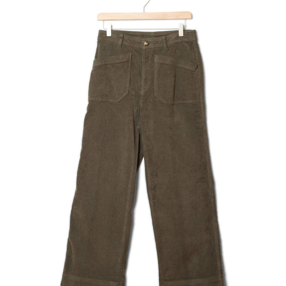 Patagonia W Pants Cord Wide Leg green basin