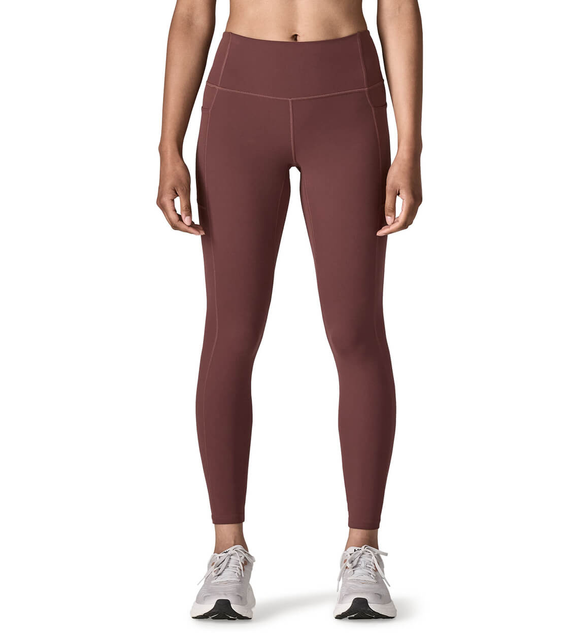 Patagonia W Pants Maipo 7/8 Stash Tights red dark ruby