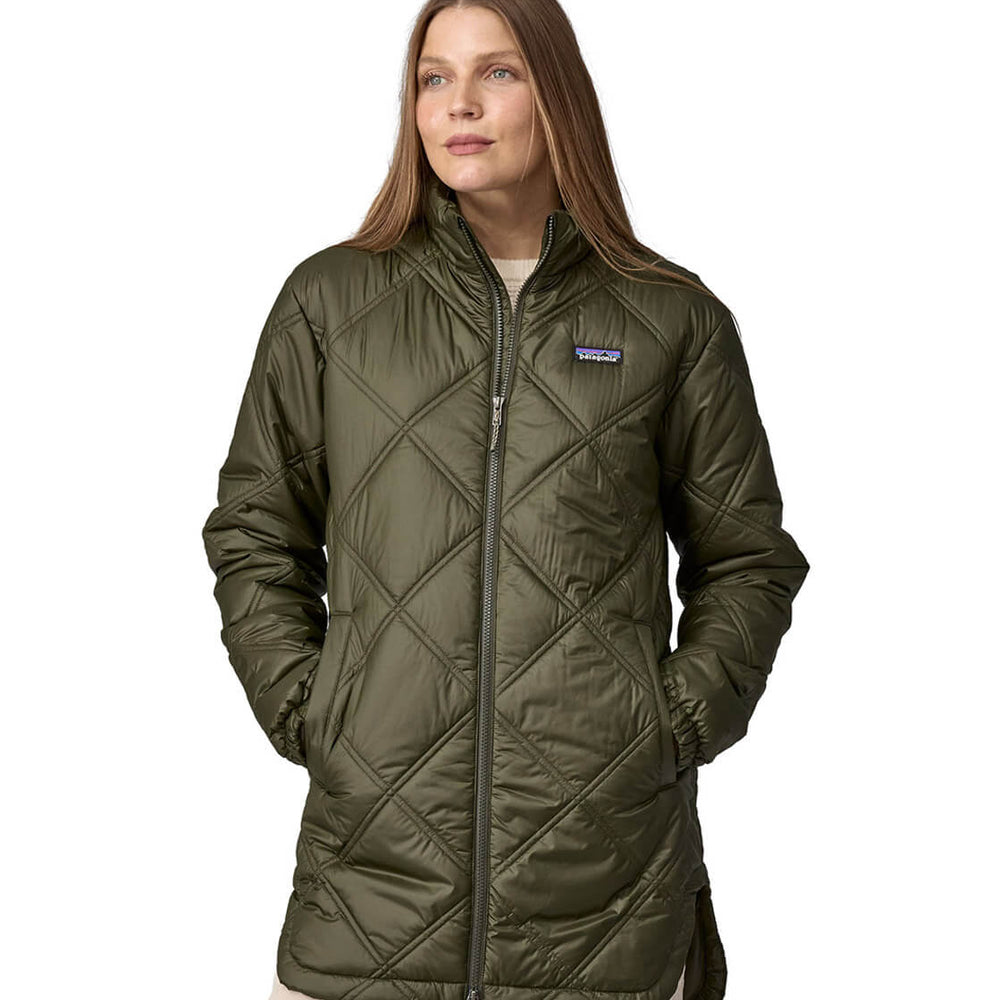 Patagonia W Parka Pine Bank Insulated green pine needle