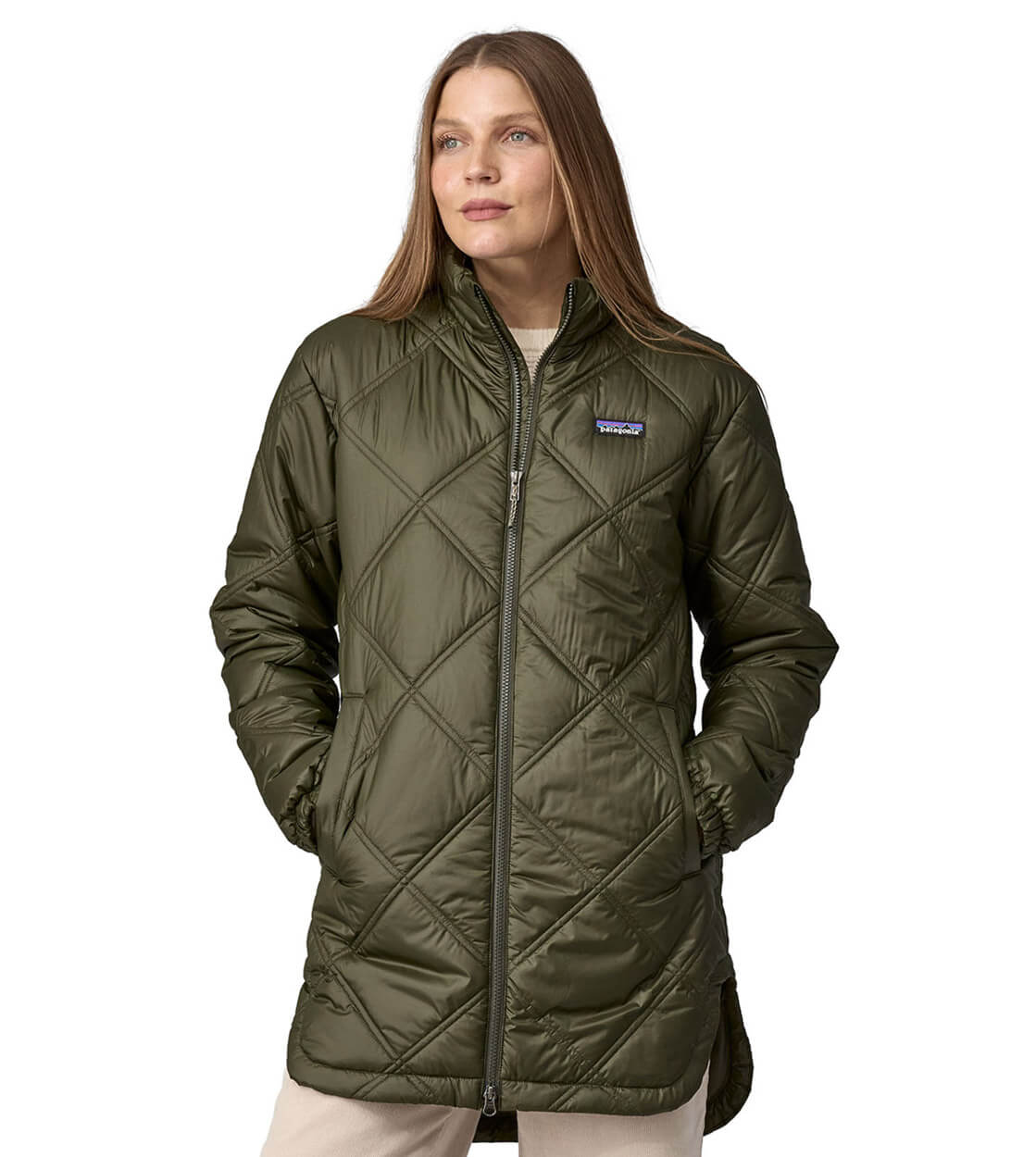 Patagonia W Parka Pine Bank Insulated green pine needle