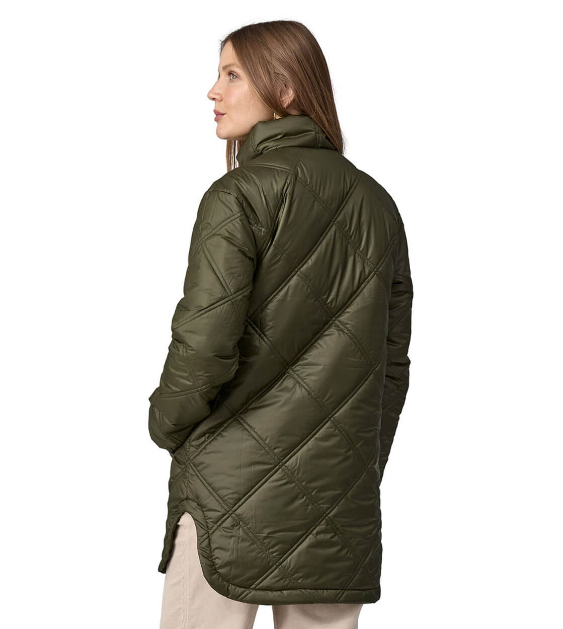 Patagonia W Parka Pine Bank Insulated green pine needle