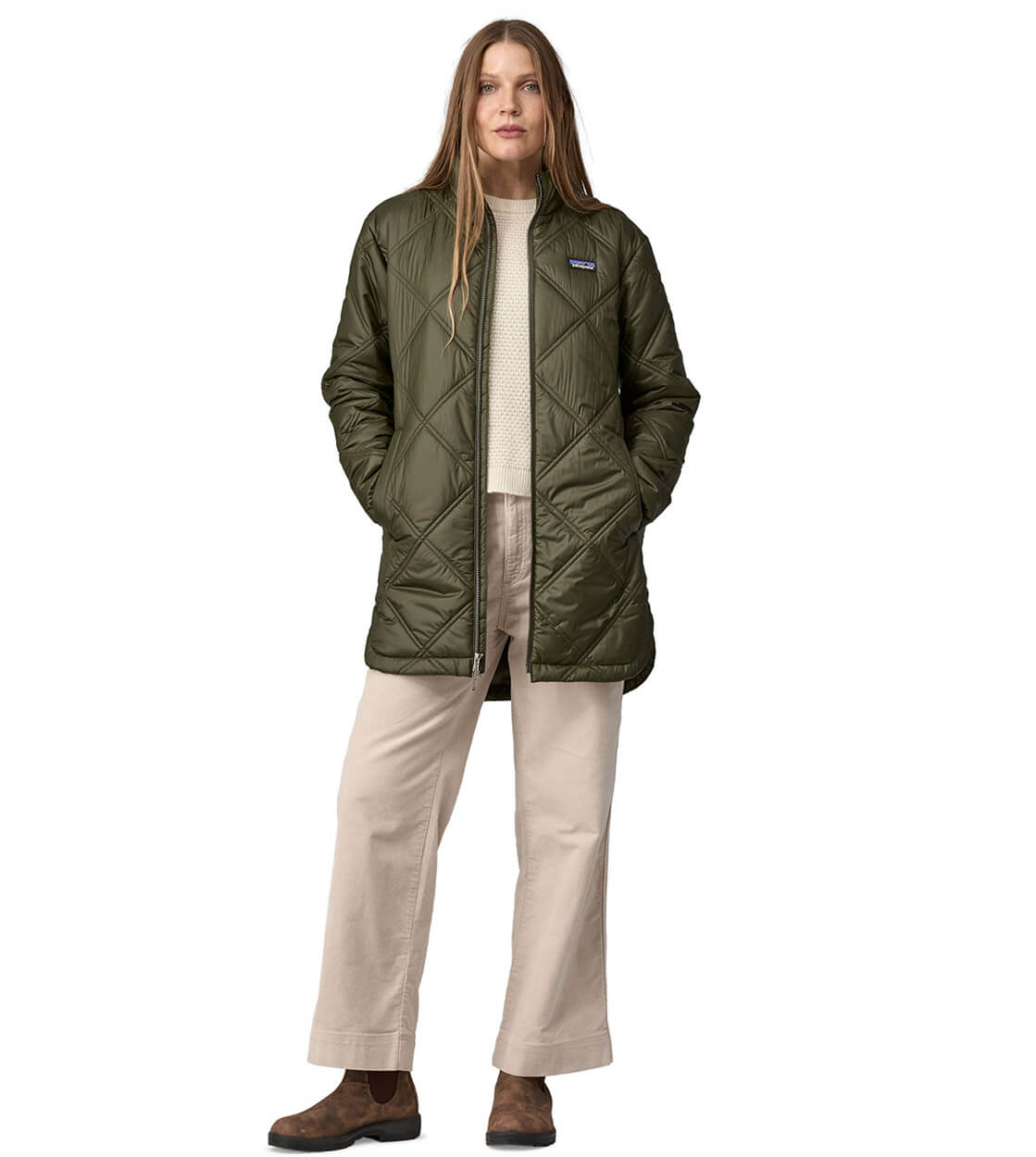Patagonia W Parka Pine Bank Insulated green pine needle