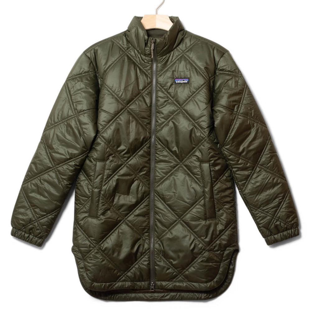 Patagonia W Parka Pine Bank Insulated green pine needle