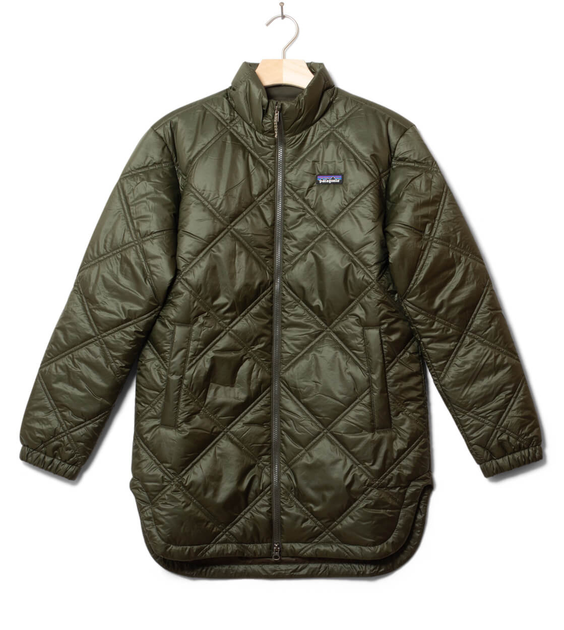 Patagonia W Parka Pine Bank Insulated green pine needle
