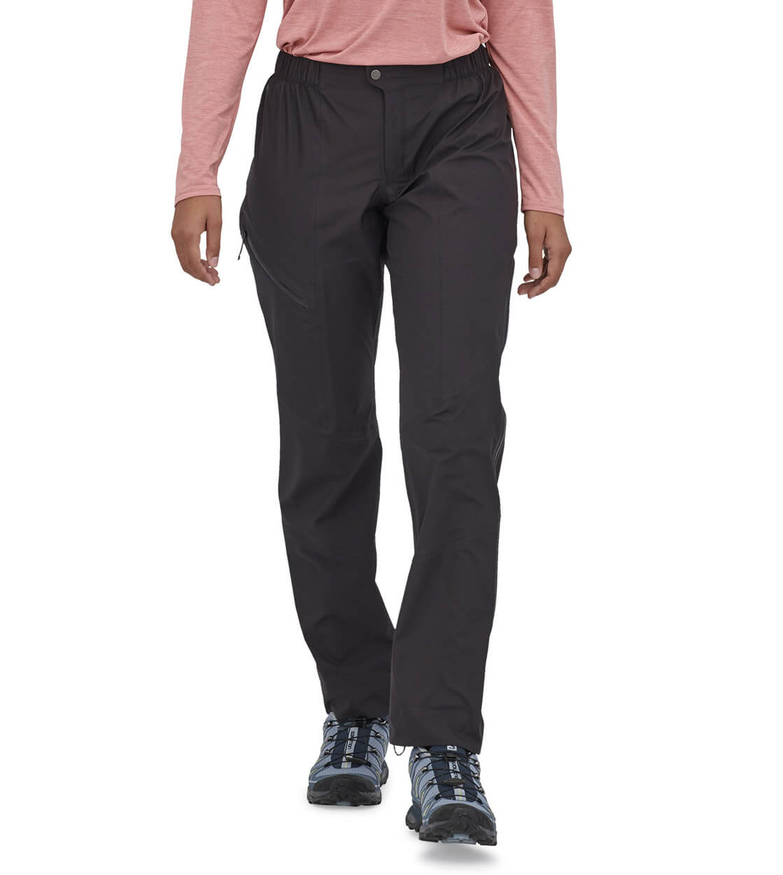 Patagonia W Rain Pants Granite Crest black