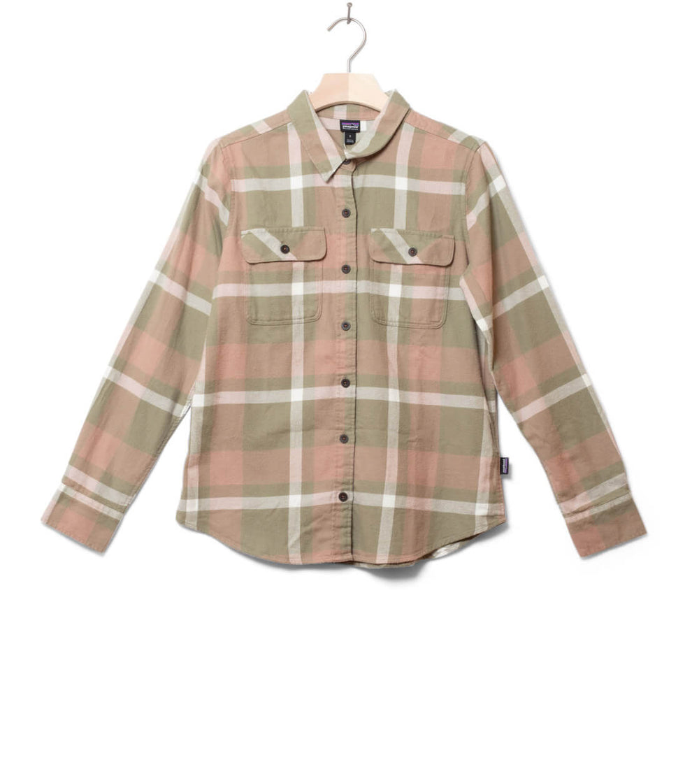 Patagonia W Shirt Fjord Flannel green garden comstock
