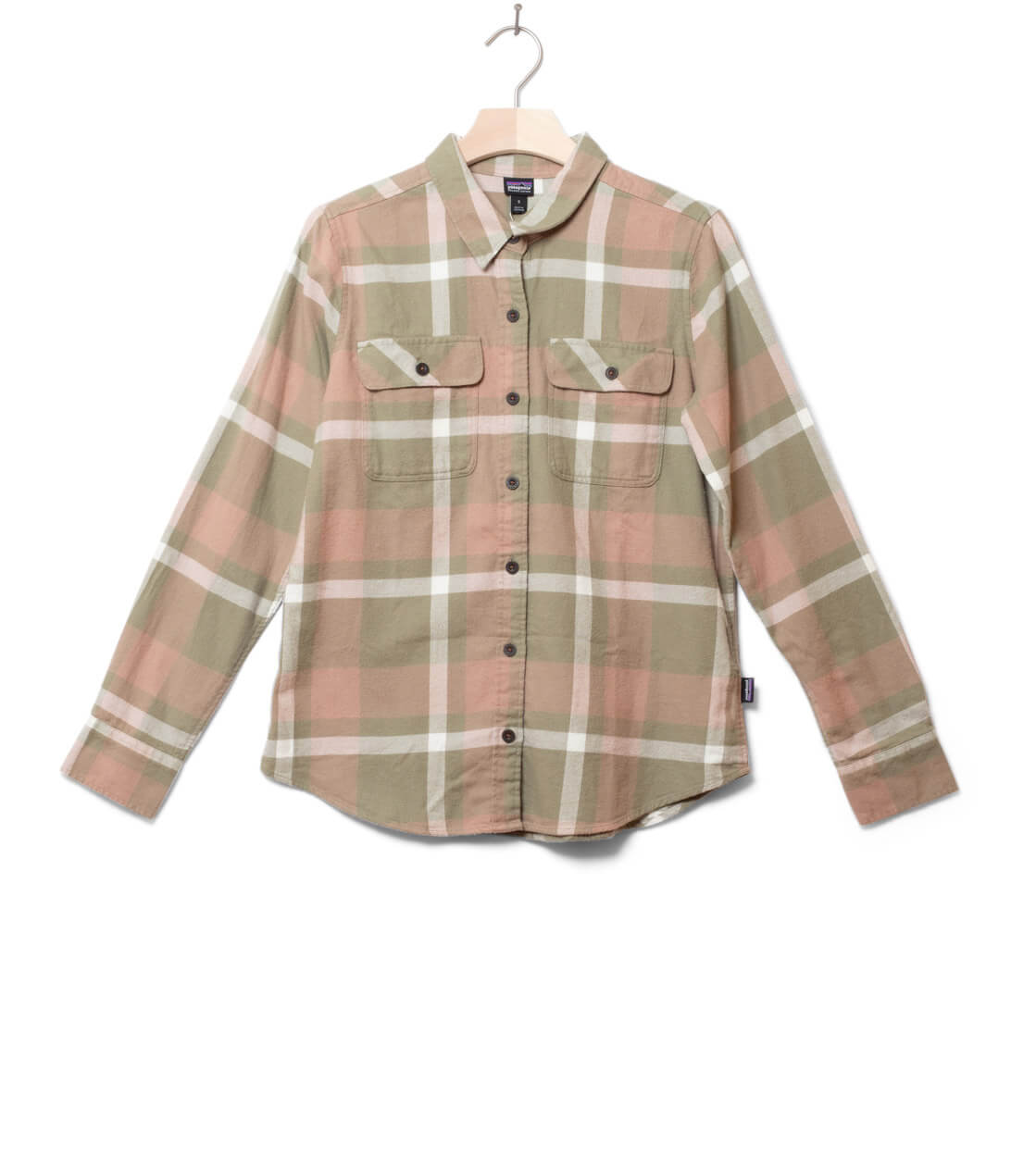Patagonia W Shirt Fjord Flannel green garden comstock