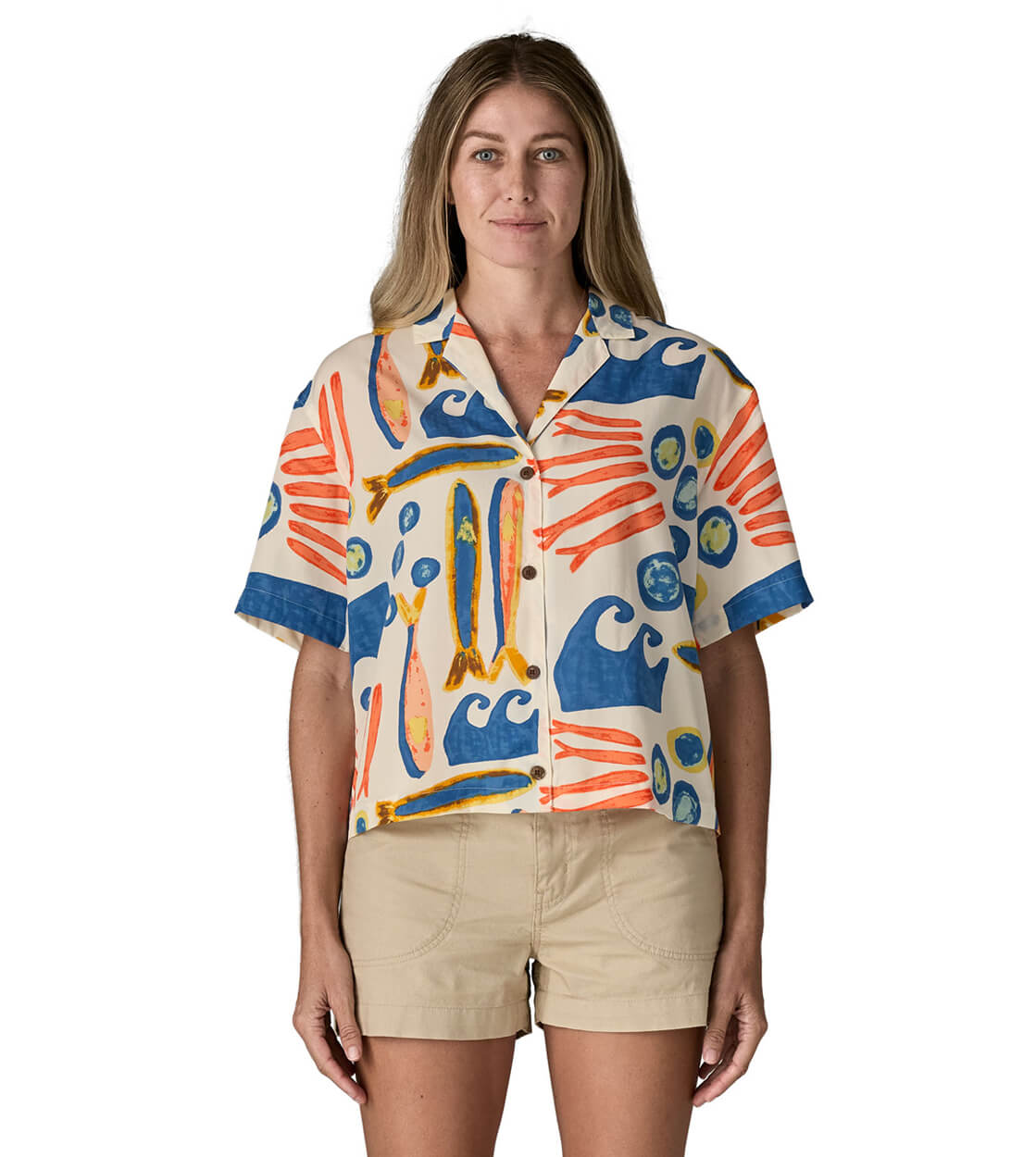 Patagonia W Shirt Tidal Threads beige natural sardines