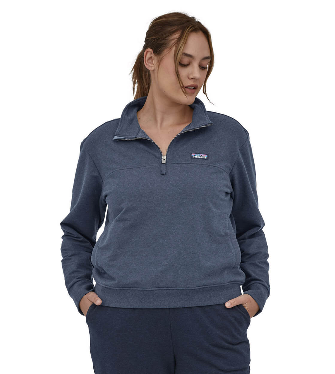 Patagonia W Sweater Ahnya P/O blue smolder