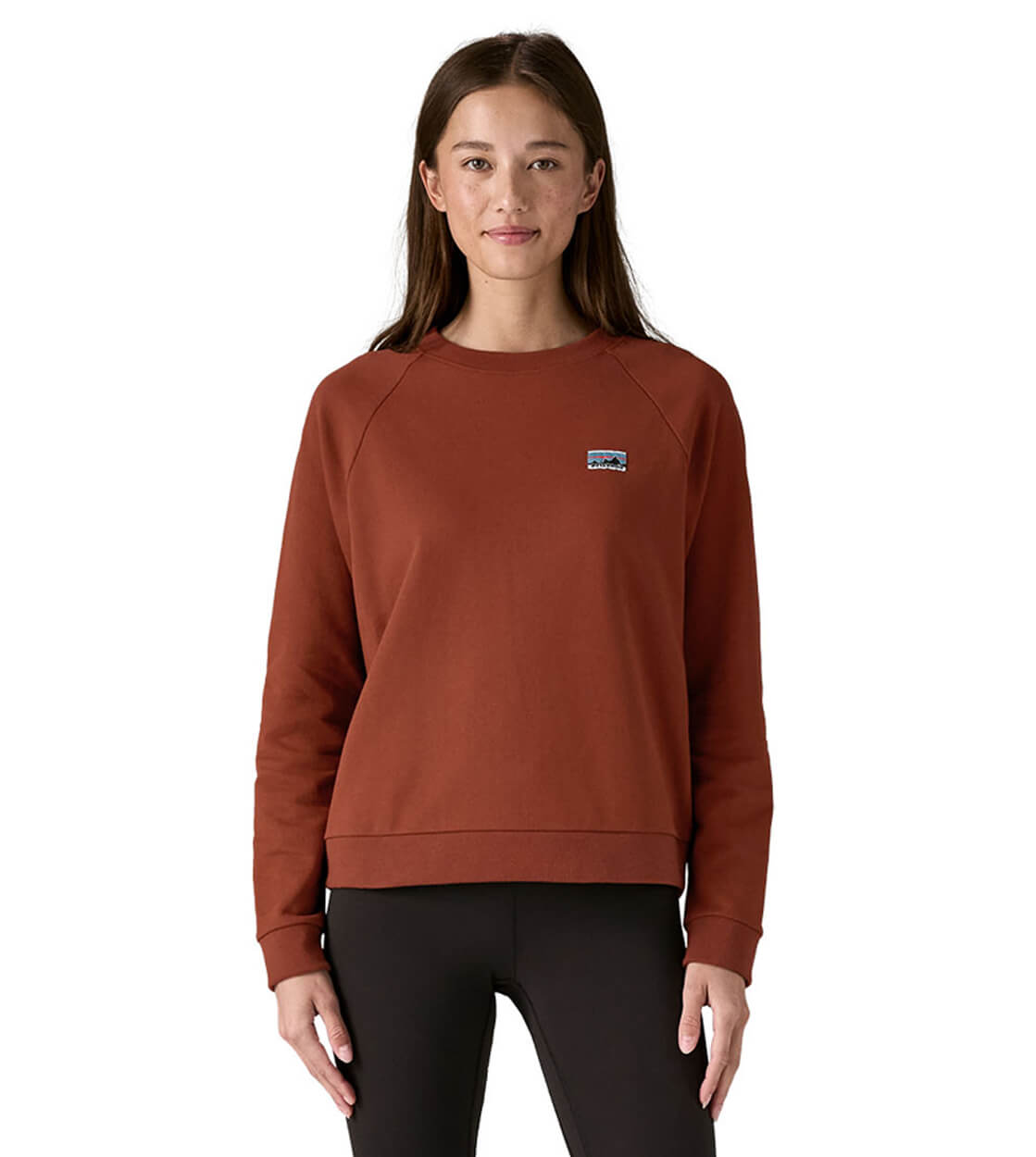 Patagonia W Sweater Regenerative Organic Cotton Certified brown dried vanilla