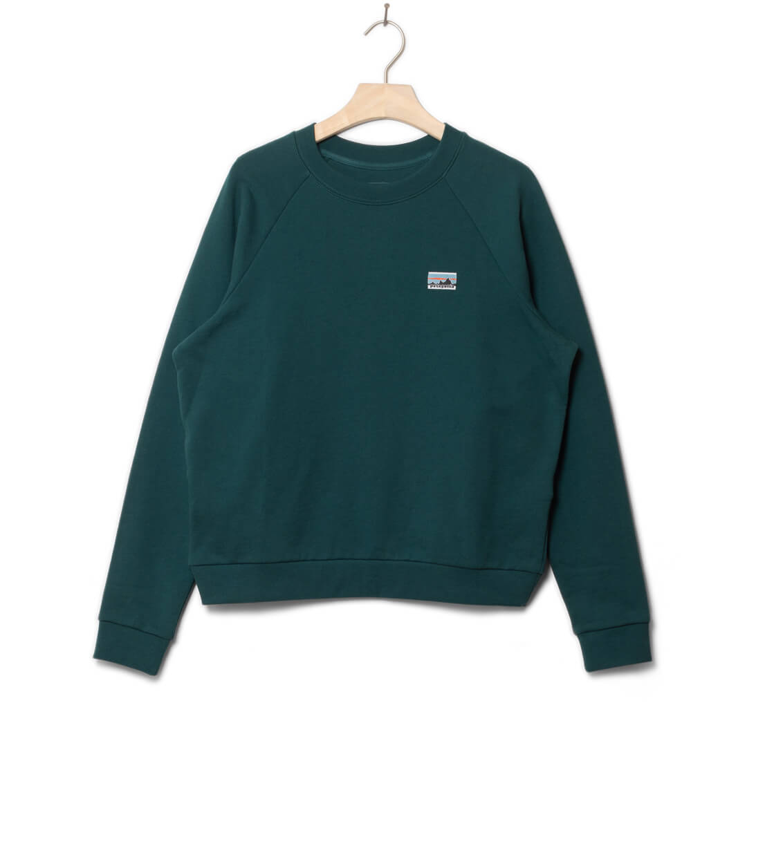 Patagonia W Sweater Regenerative Organic Cotton Certified green cascade