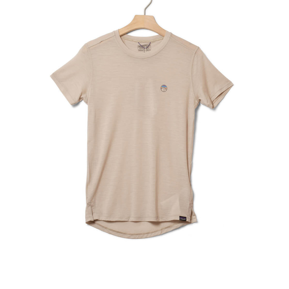 Patagonia W T-Shirt Cap Cool Merino Graphic beige pumice