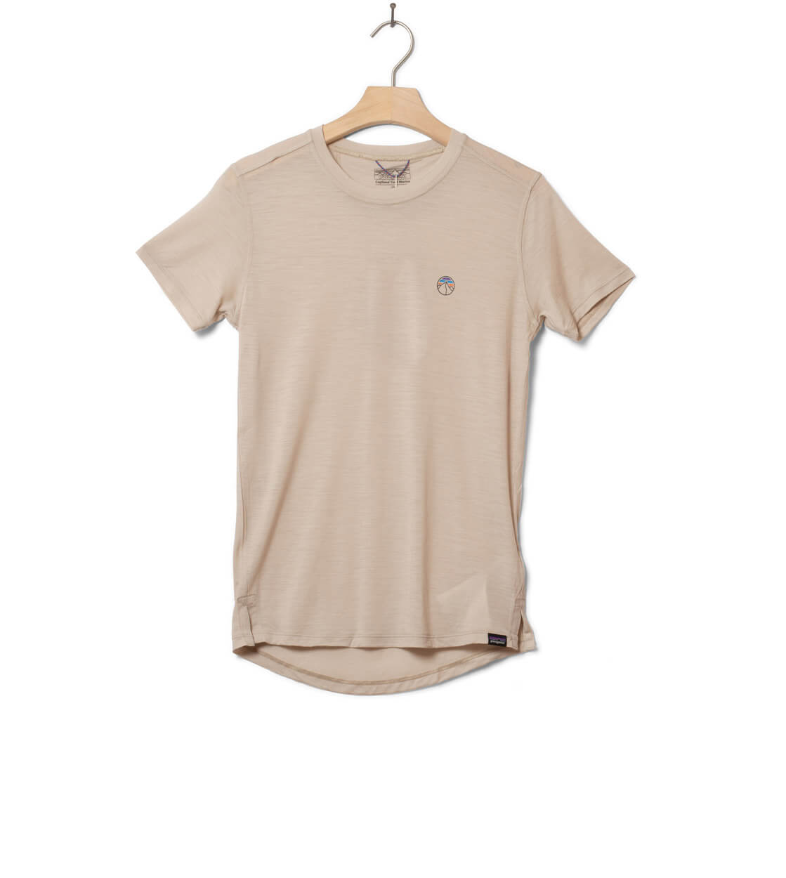 Patagonia W T-Shirt Cap Cool Merino Graphic beige pumice
