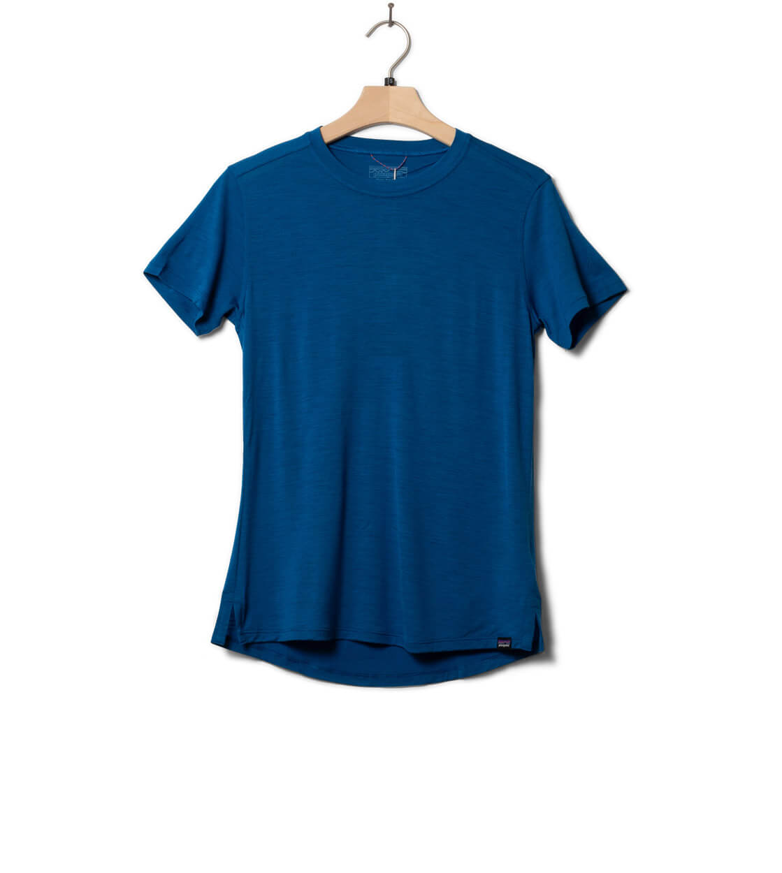 Patagonia W T-Shirt Cap Cool Merino blue endless
