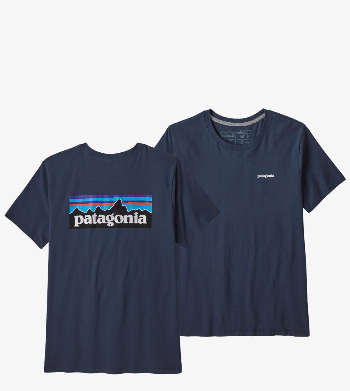 Patagonia W T-Shirt P-6 Logo blue new navy