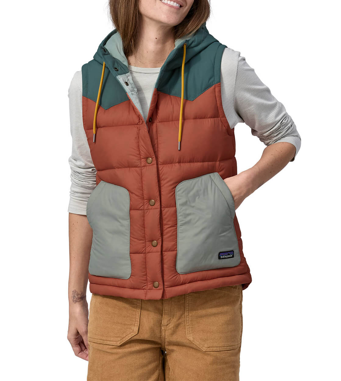 Patagonia W Vest Bivy Hooded red burl
