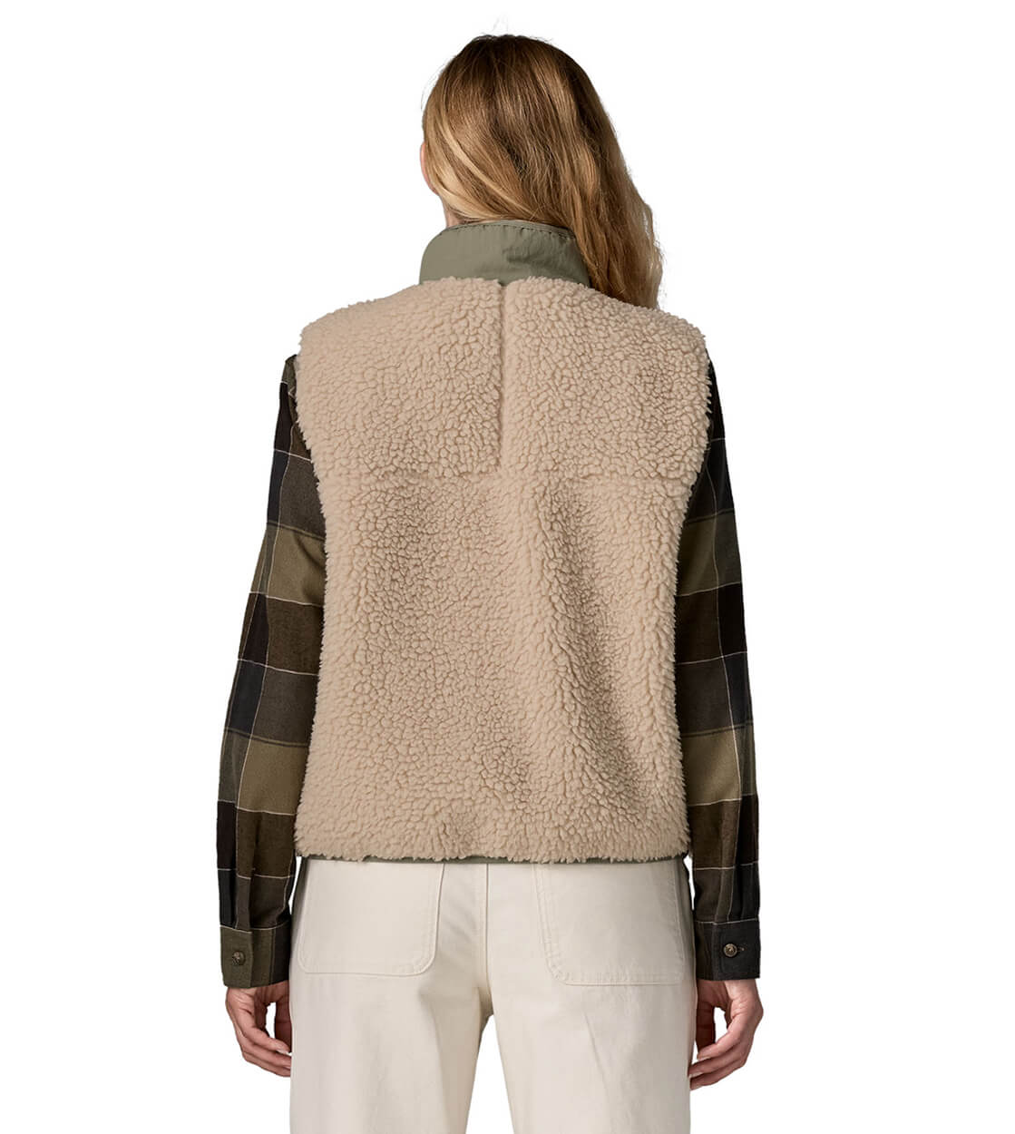 Patagonia W Vest Classic Retro X beige dark natural/river rock green