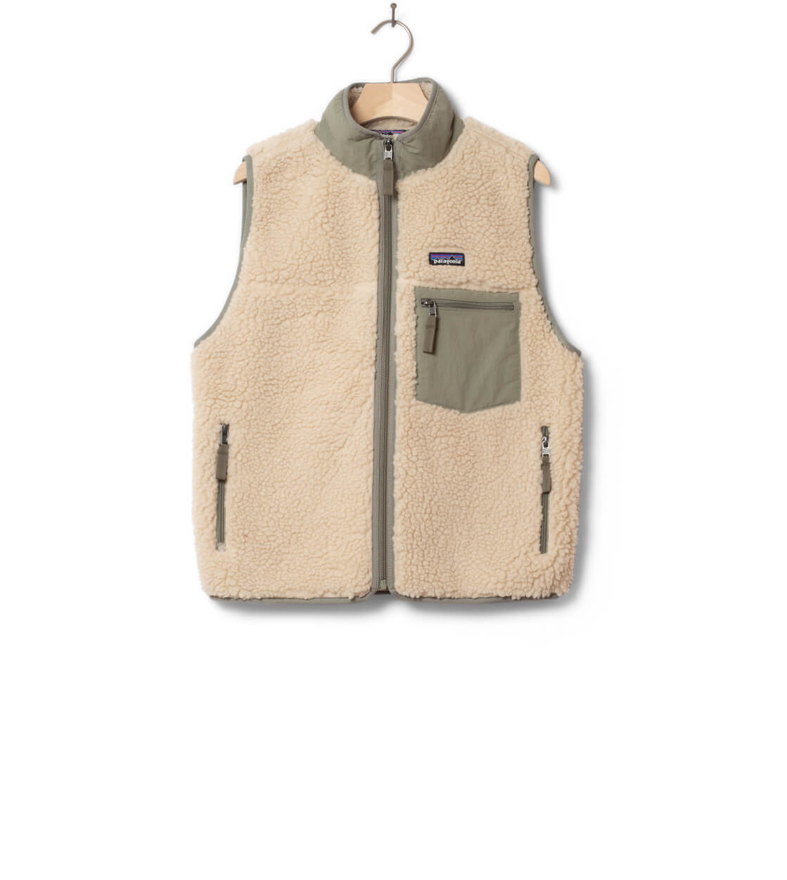 Patagonia W Vest Classic Retro X beige dark natural/river rock green