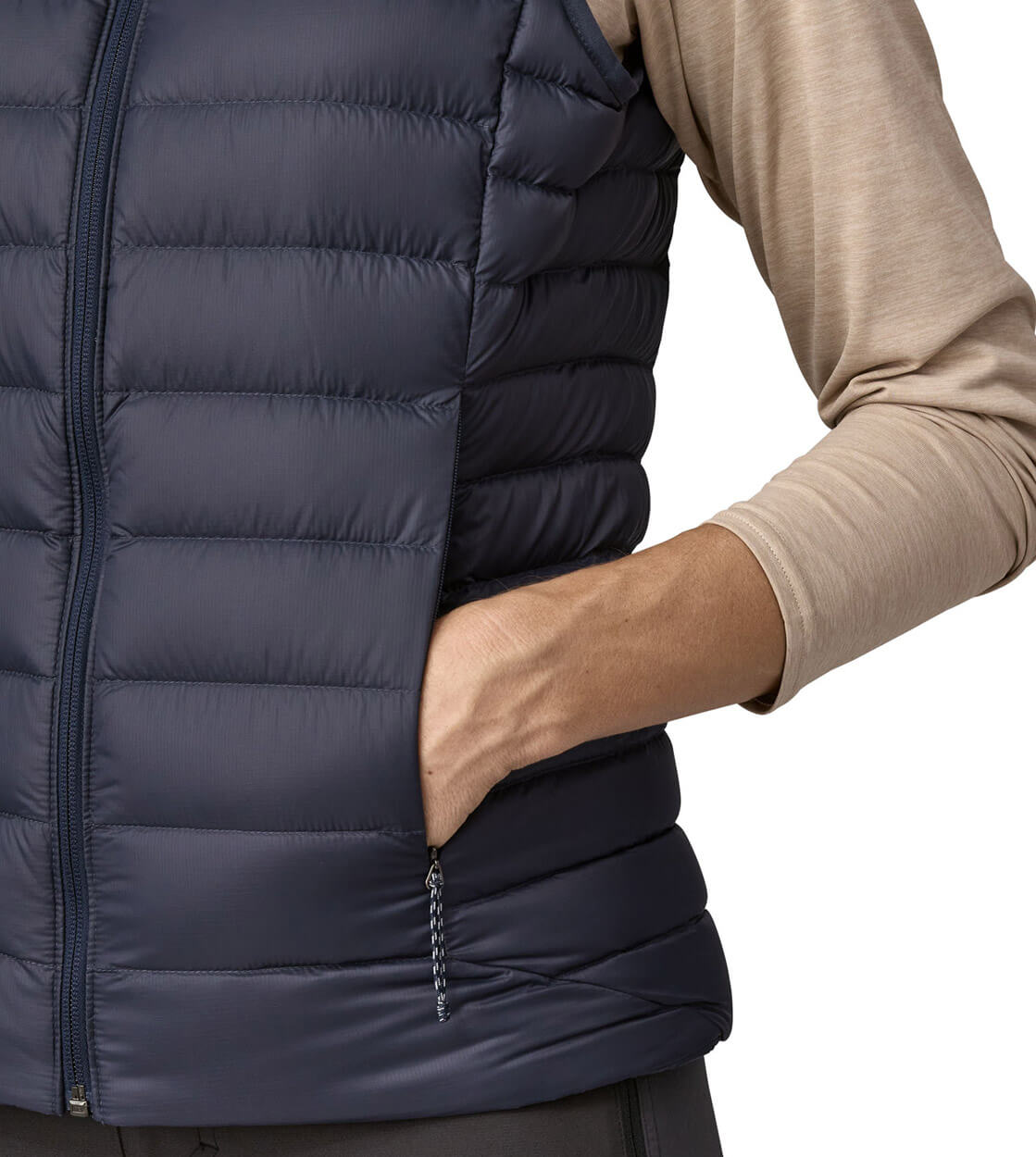 Patagonia W Vest Down Sweater blue smolder