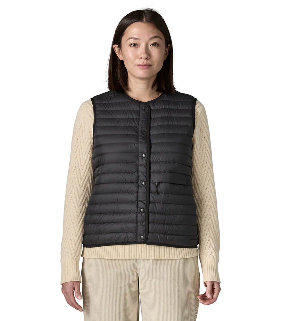 Patagonia W Vest LW Reversible Down black