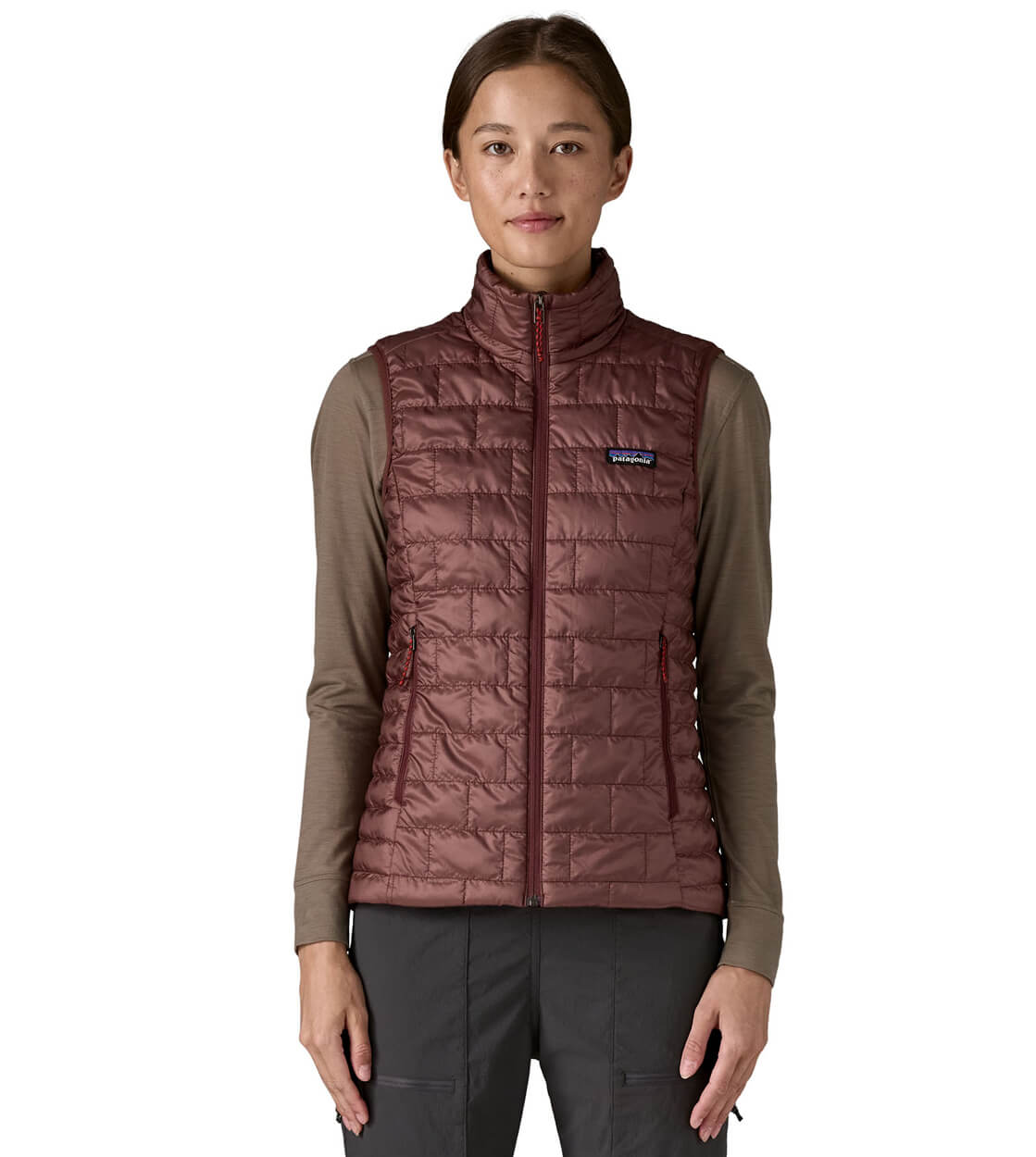 Patagonia W Vest Nano Puff red dark ruby
