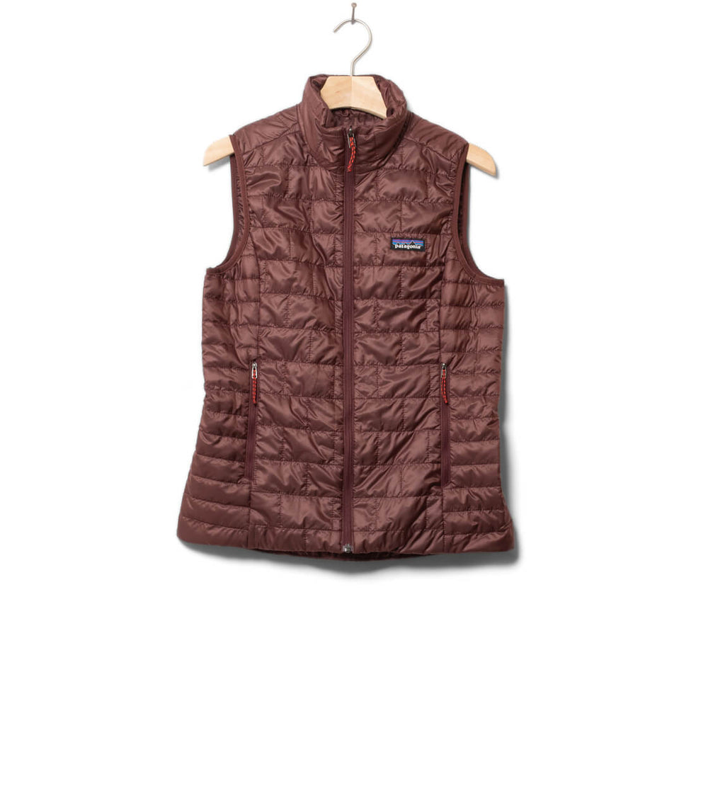 Patagonia W Vest Nano Puff red dark ruby