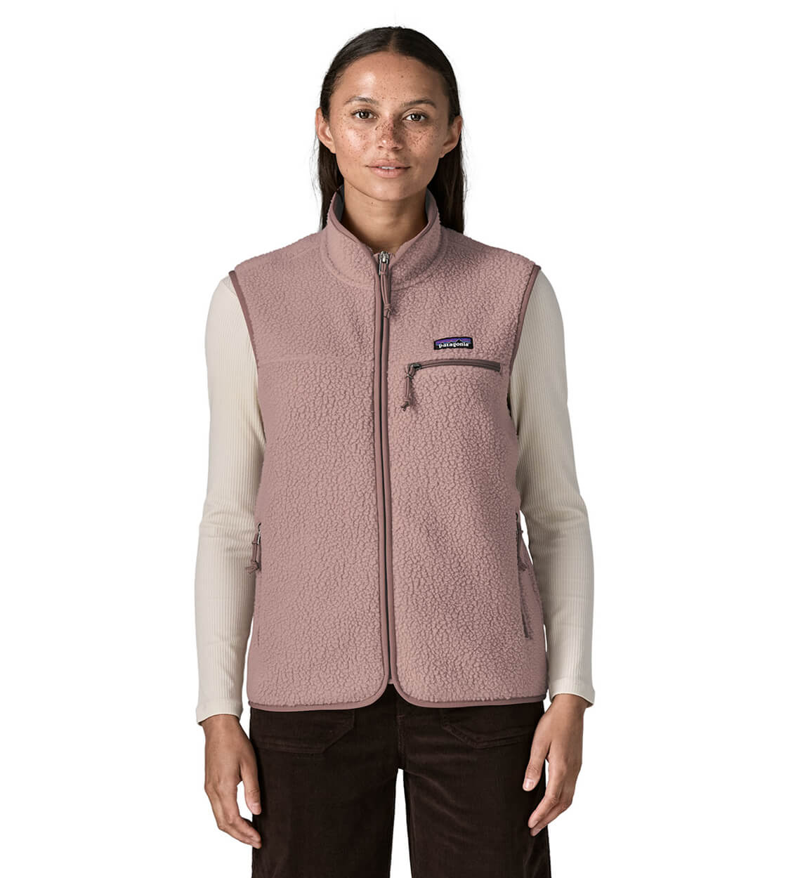 Patagonia W Vest Retro Pile II pink stingray mauve