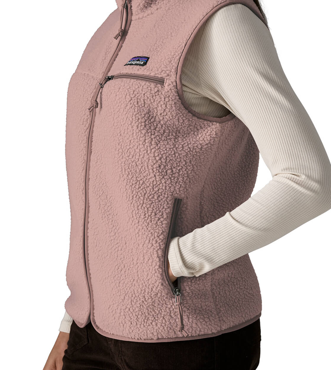 Patagonia W Vest Retro Pile II pink stingray mauve