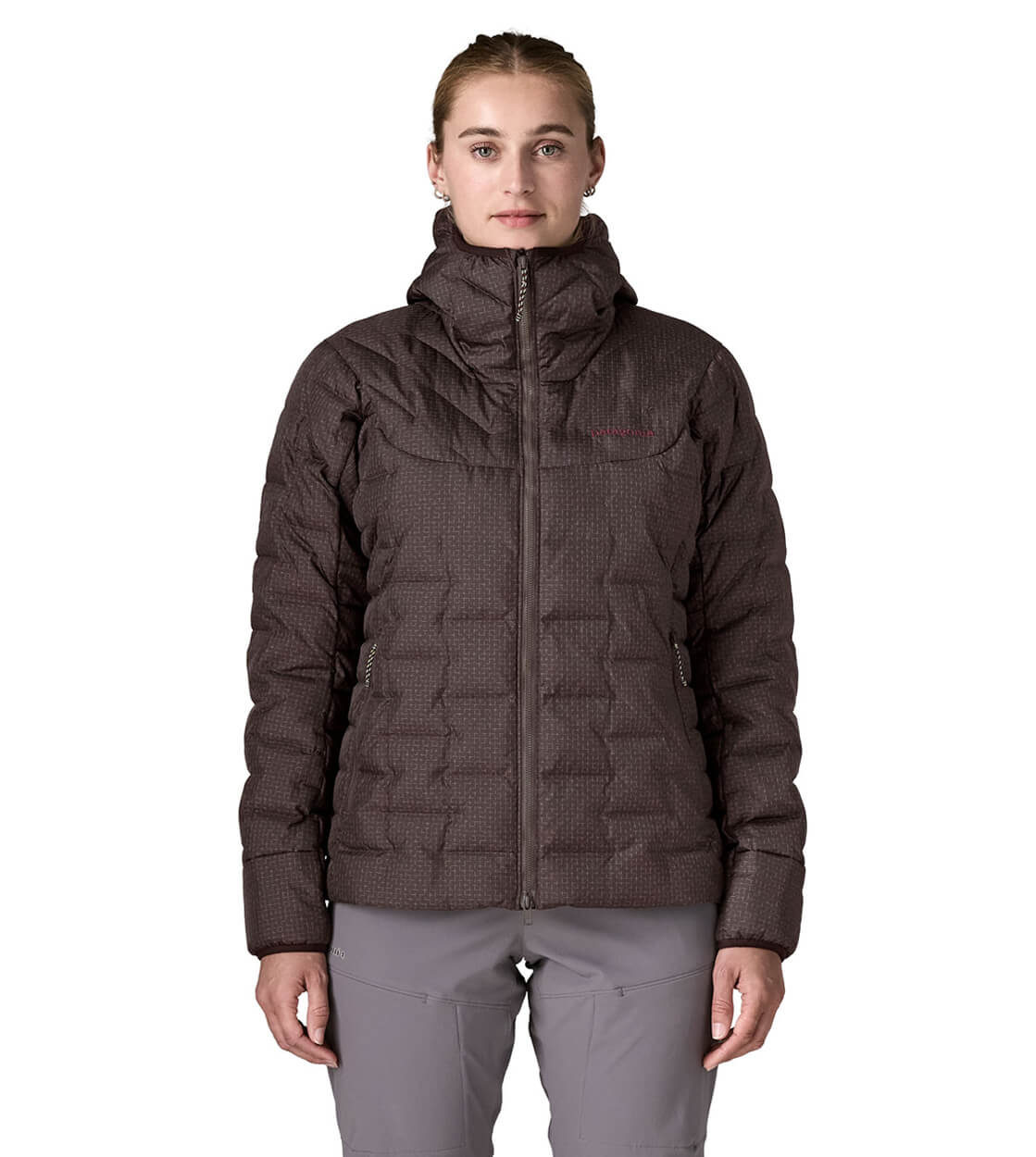 Patagonia W Winterjacket Durable Down Hoody brown den