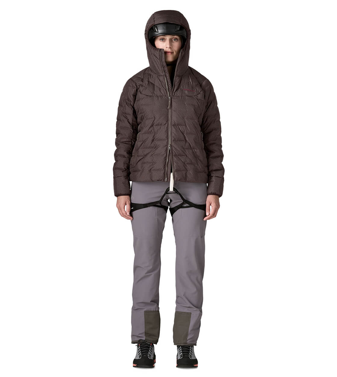 Patagonia W Winterjacket Durable Down Hoody brown den