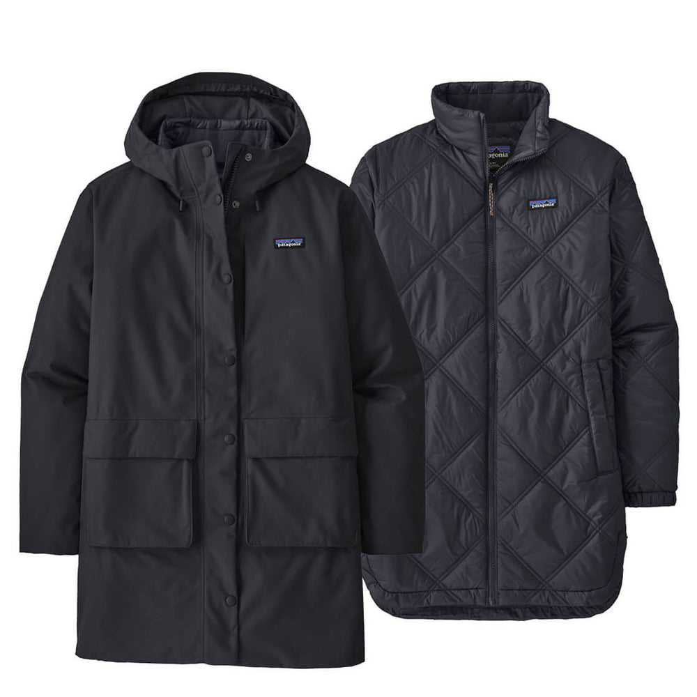 Patagonia W Winterjacket Pine Bank 3 in 1 black pitch blue