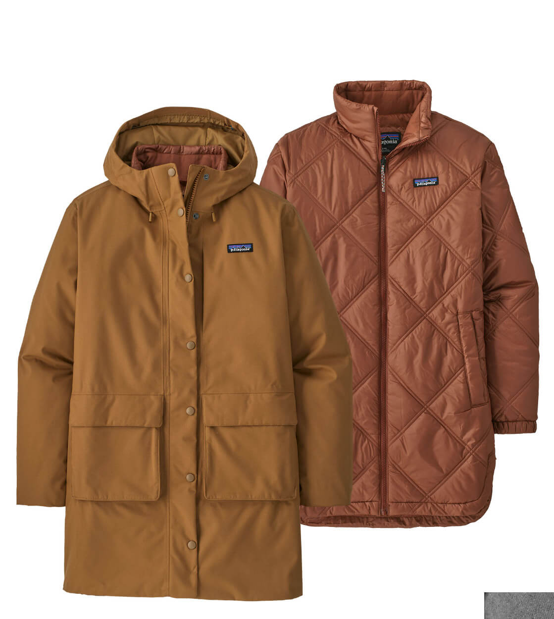 Patagonia W Winterjacket Pine Bank 3-in-1 brown nest
