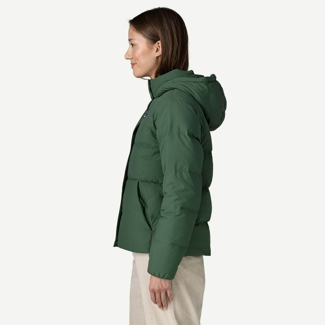 Patagonia W Winterjacket Sisar Down Hooded green canopy