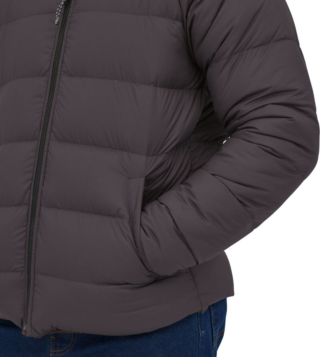 Patagonia Winterjacket Silent Down Reversible black ink