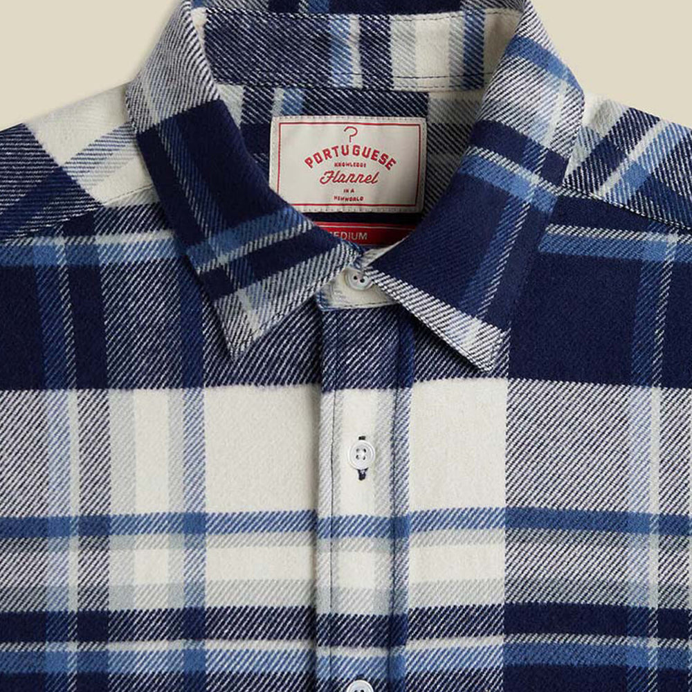 Portuguese Flannel Shirt Beck blue/white