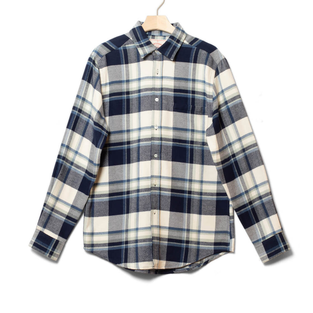 Portuguese Flannel Shirt Beck blue/white