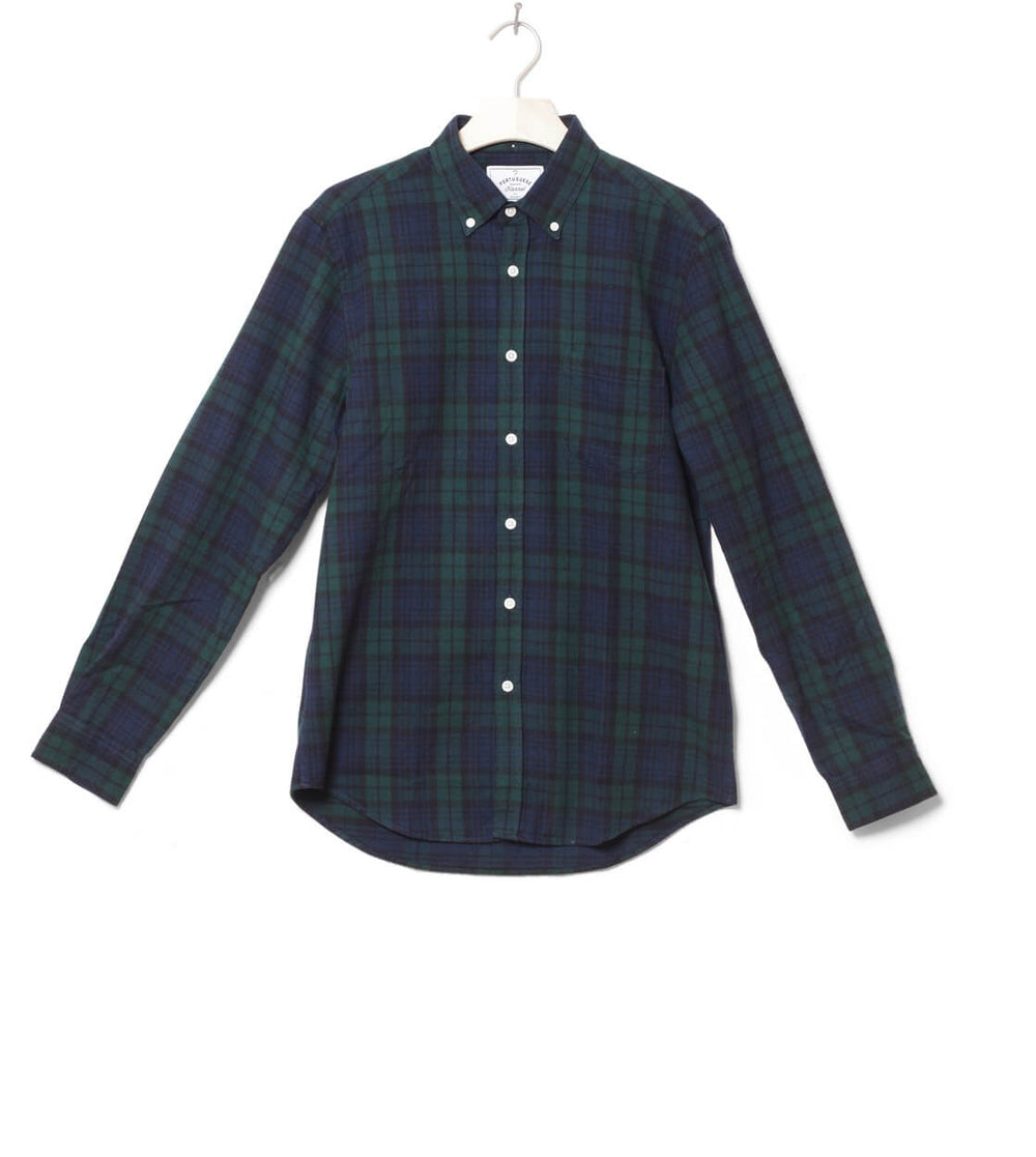 Portuguese Flannel Shirt Bonfim multi blue/green