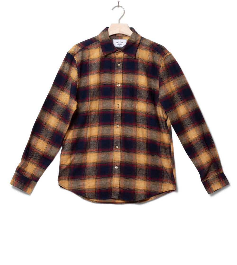 Portuguese Flannel Shirt Hill yellow/blue/red