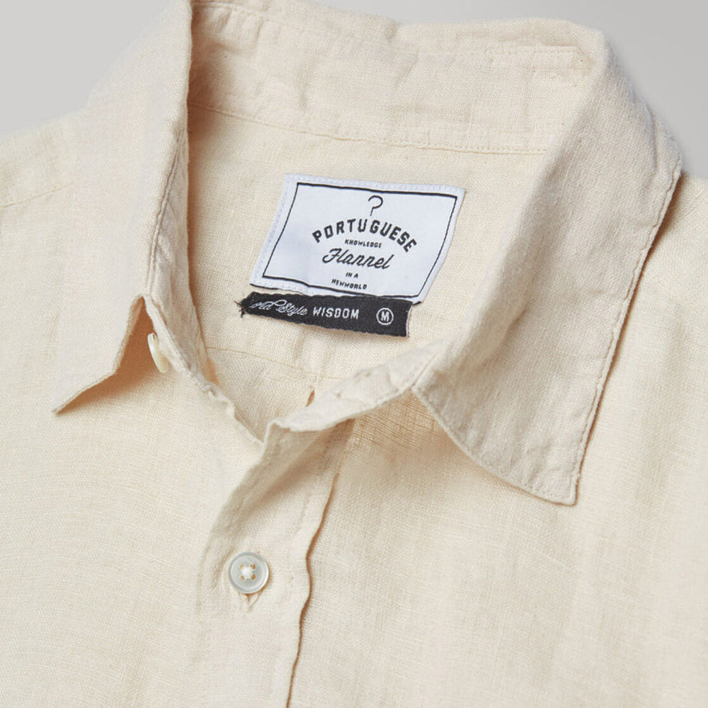 
                      
                        Portuguese Flannel Shirt Linen beige raw
                      
                    
