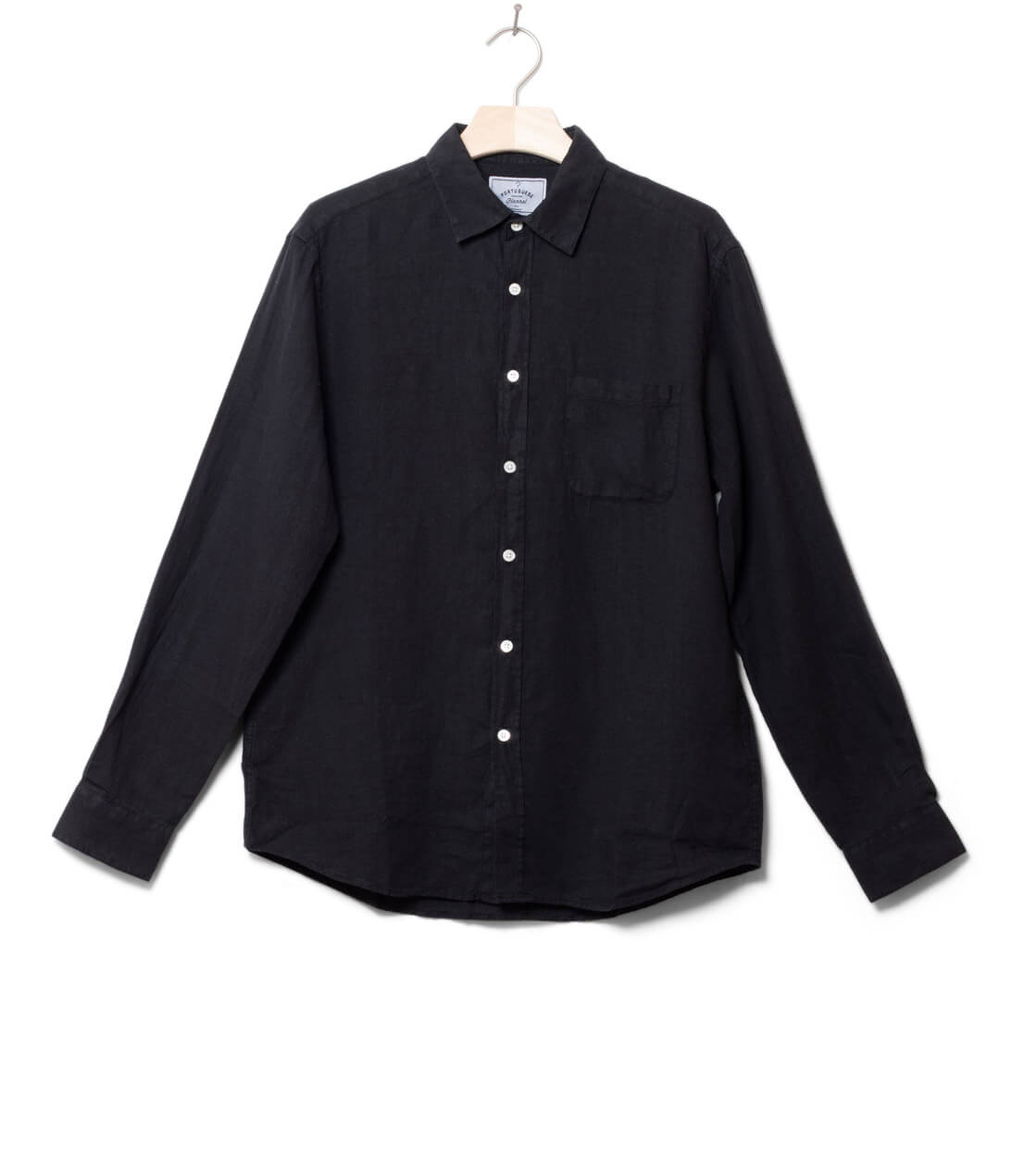 Portuguese Flannel Shirt Linen black