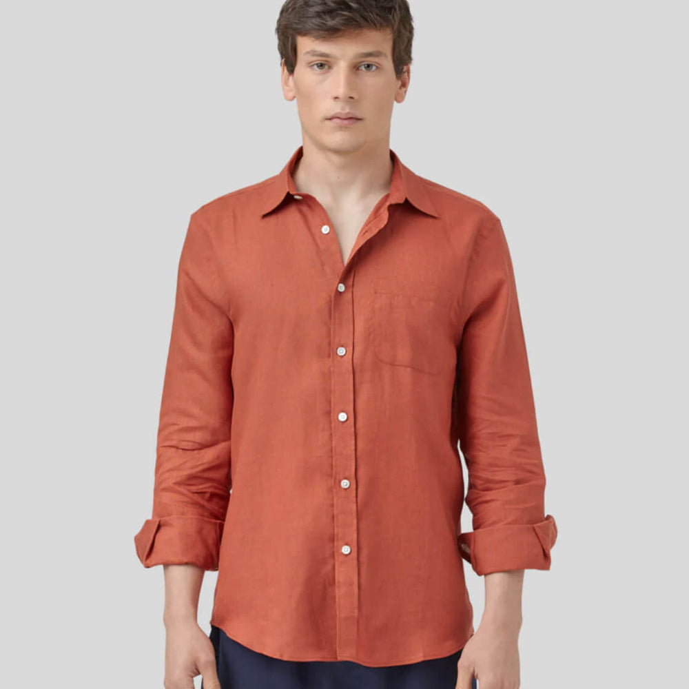 
                      
                        Portuguese Flannel Shirt Linen red terracota
                      
                    
