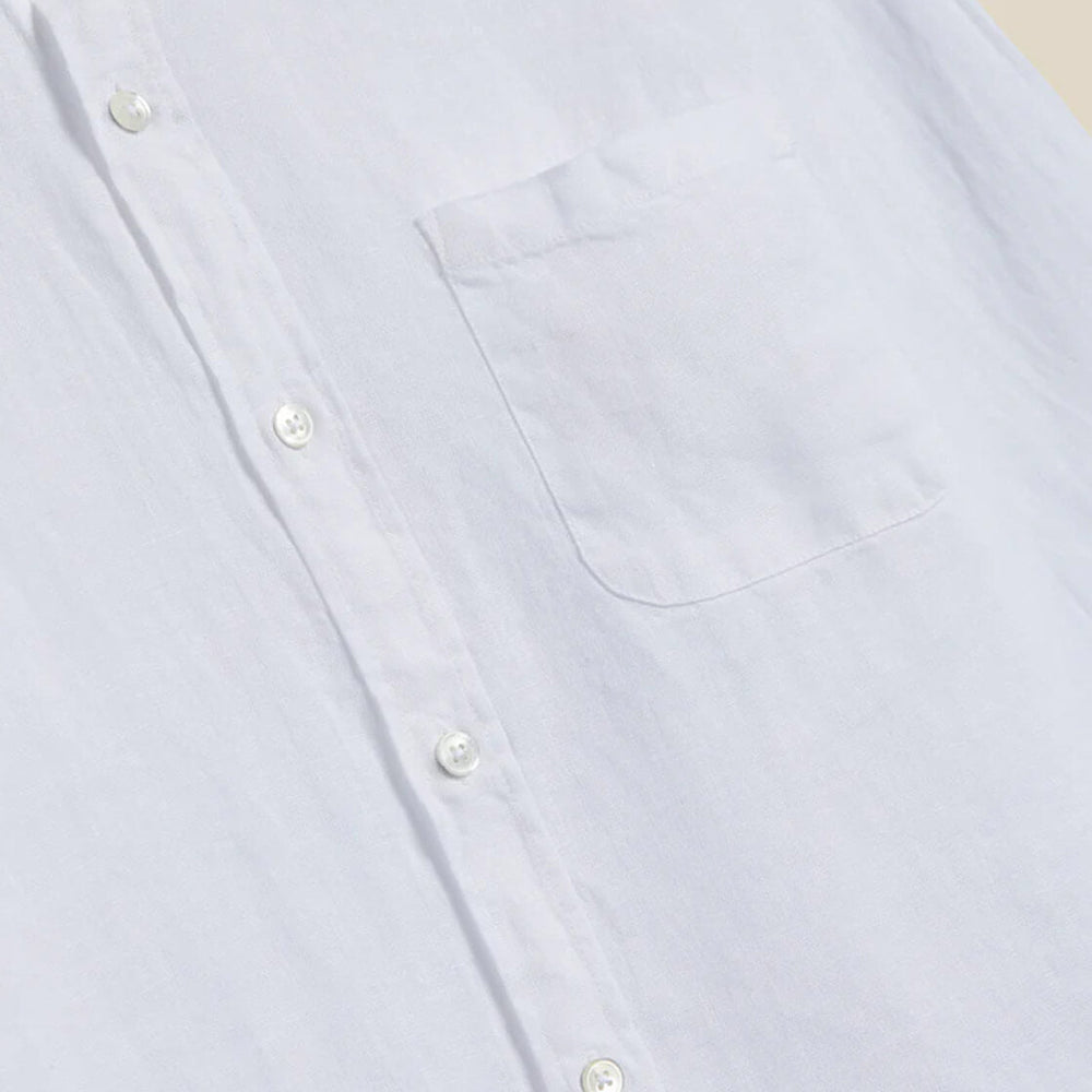 Portuguese Flannel Shirt Linen white