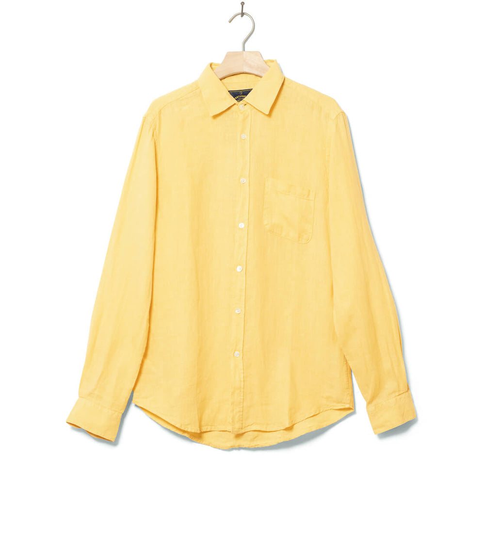 Portuguese Flannel Shirt Linen yellow