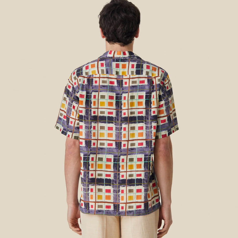 
                      
                        Portuguese Flannel Shirt SS Colar Case multi deep blue
                      
                    