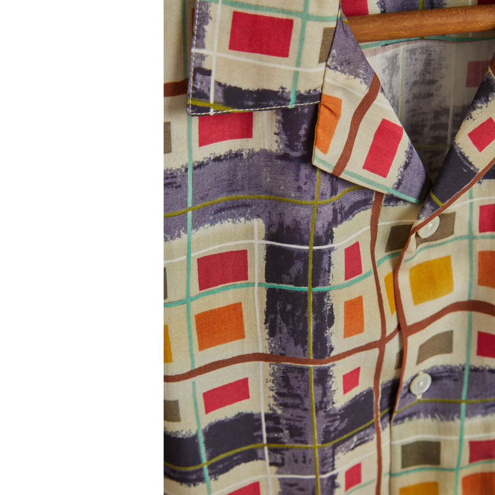 
                      
                        Portuguese Flannel Shirt SS Colar Case multi deep blue
                      
                    