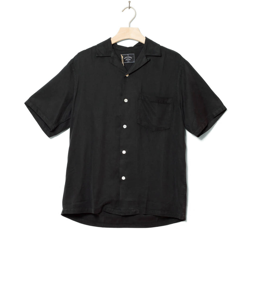 Portuguese Flannel Shirt SS Dogtown black