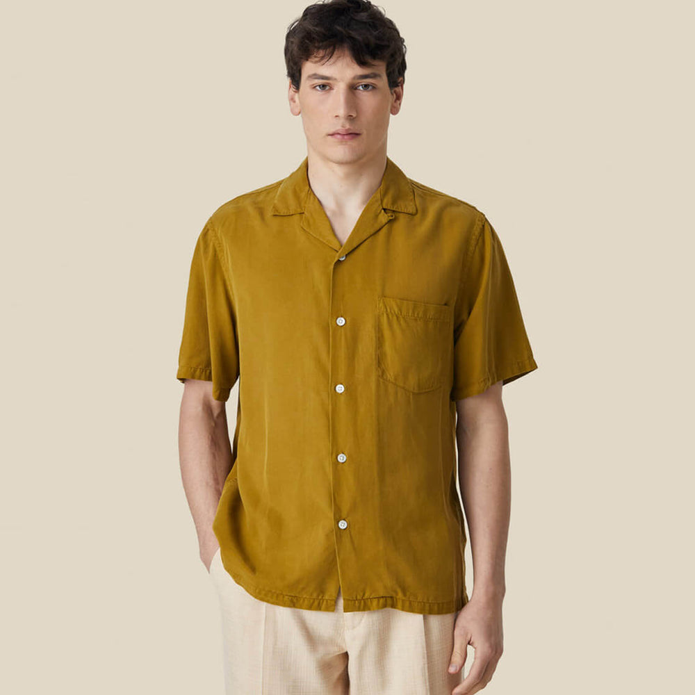 Portuguese Flannel Shirt SS Dogtown green prairie