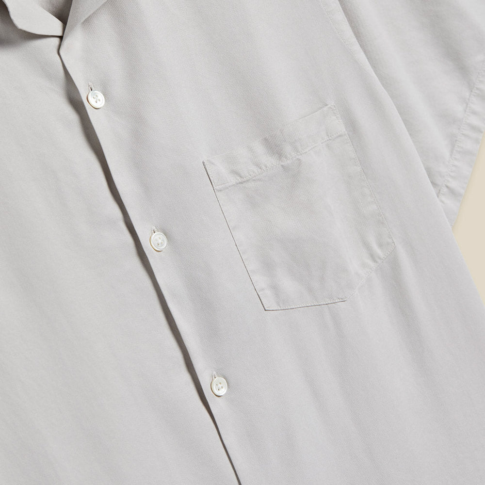 Portuguese Flannel Shirt SS Dogtown grey saut