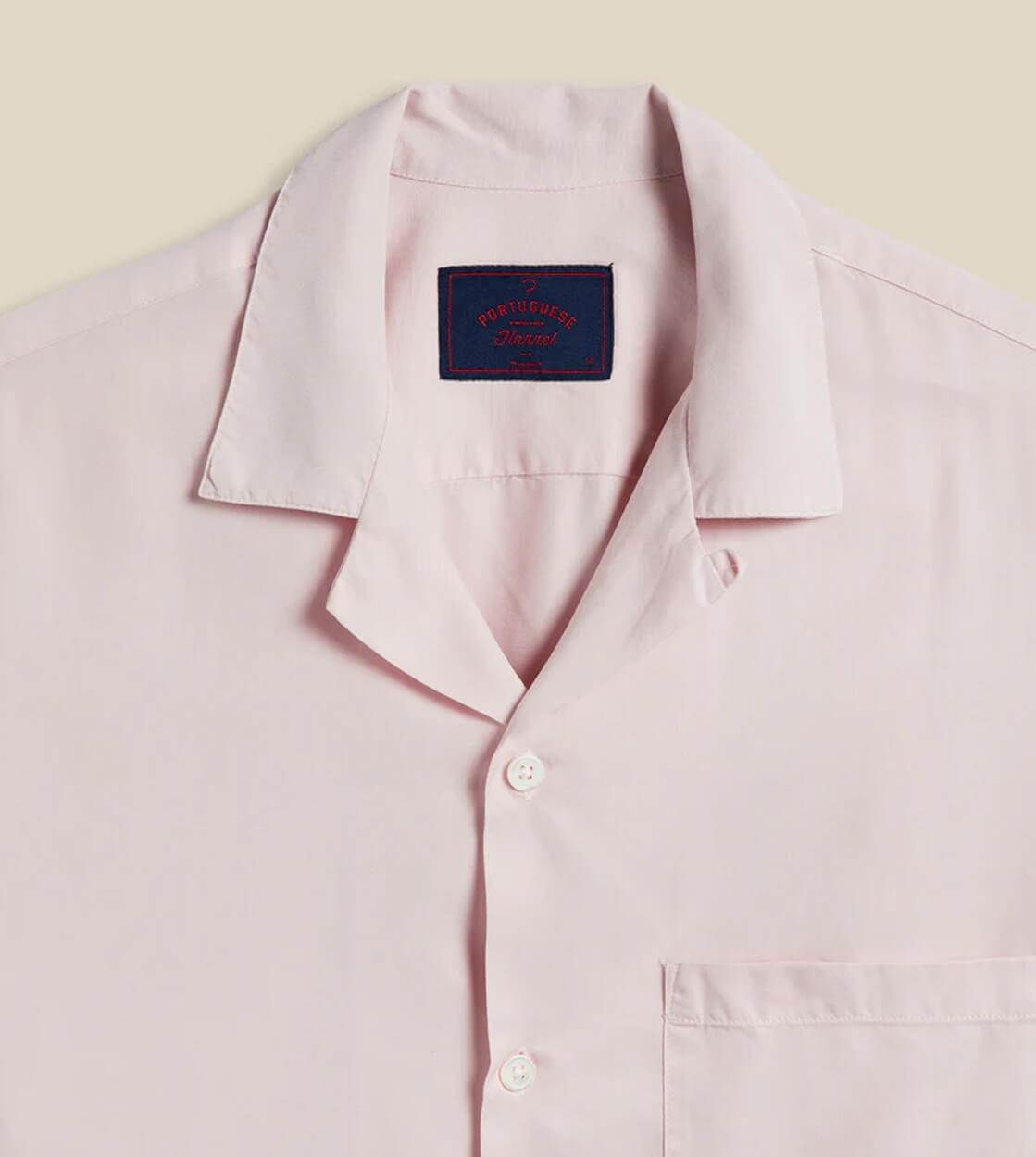 Portuguese Flannel Shirt SS Dogtown pink old rose